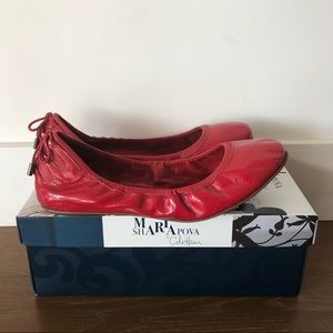 Cole Haan Red Patent Maria Sharapova Ballet Flats